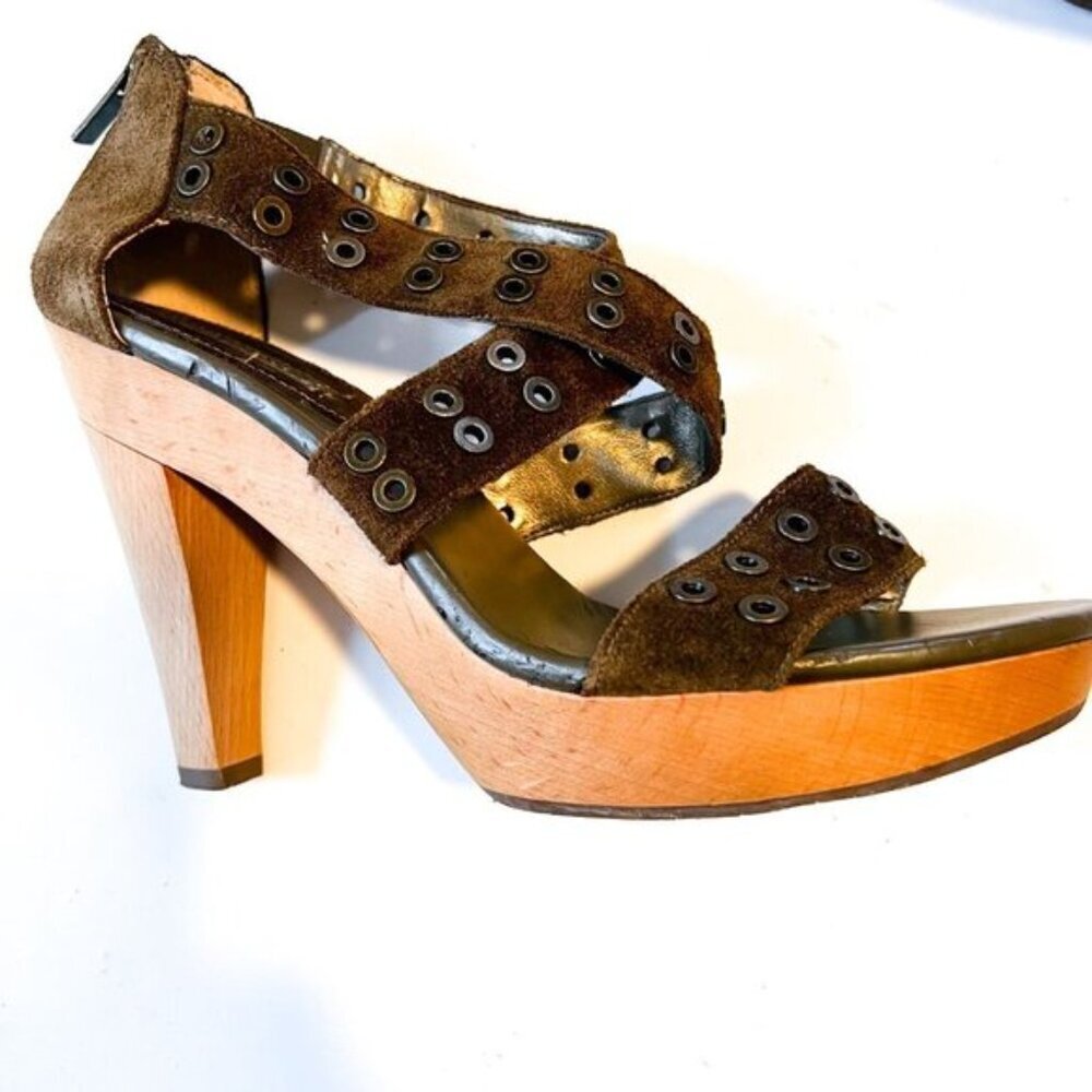Banana Republic Bethel Suede Heel Sandals NEW!! - Picture 9 of 13